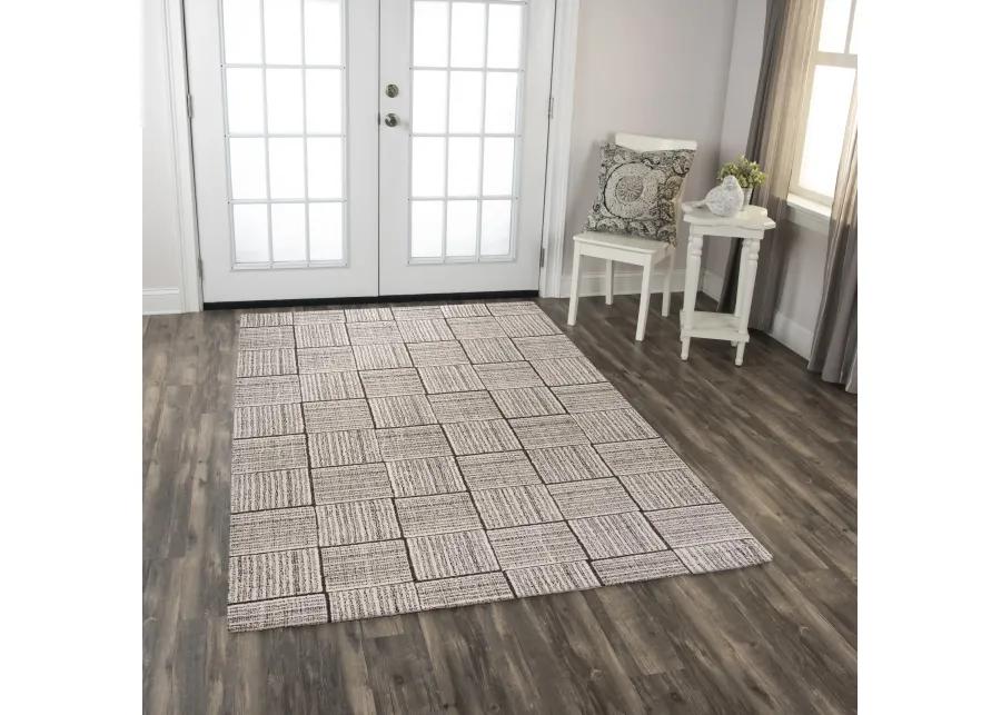 Taylor Gray/Natural  Wool 5' x 7'6" Rectangle Rug