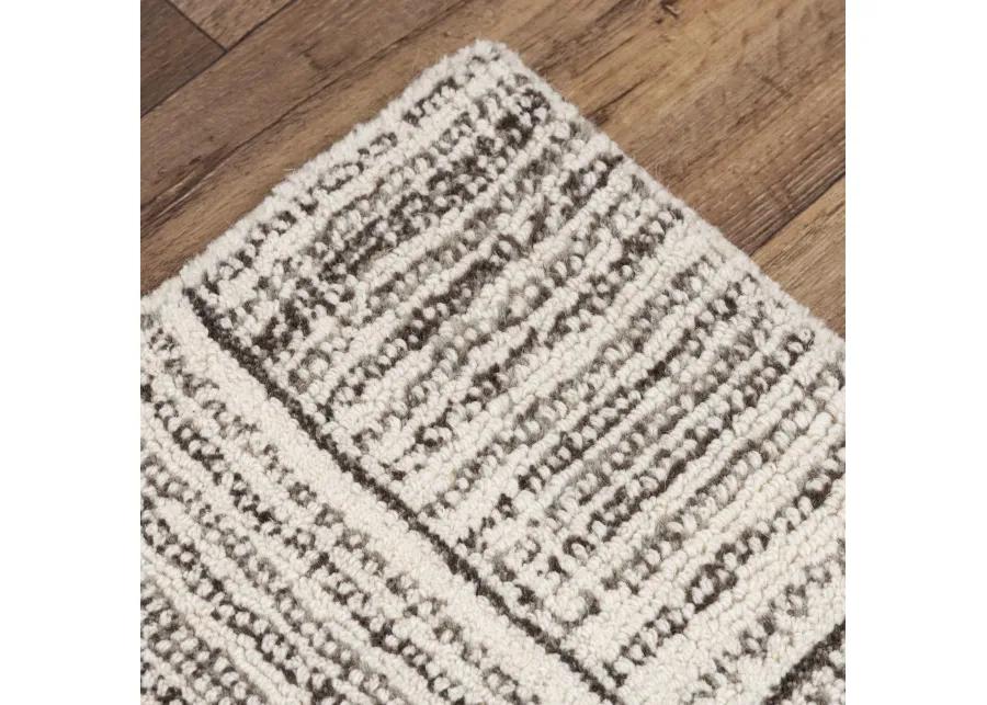 Taylor Gray/Natural  Wool 5' x 7'6" Rectangle Rug