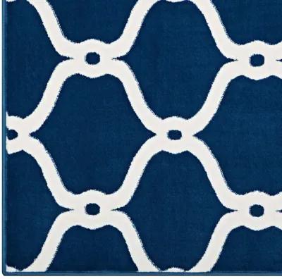 Beltara Chain Link Transitional Trellis 5x8 Area Rug