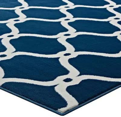 Beltara Chain Link Transitional Trellis 5x8 Area Rug