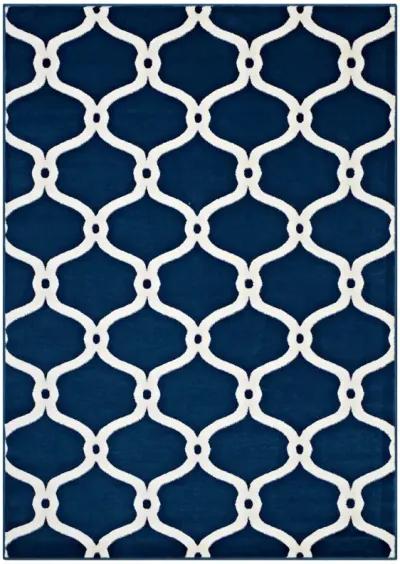 Beltara Chain Link Transitional Trellis 5x8 Area Rug