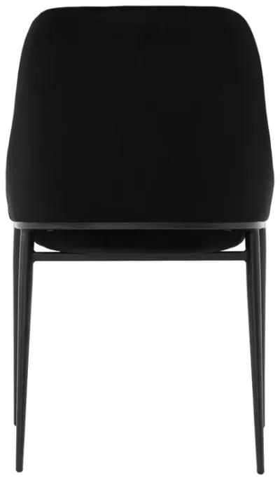 SEDONA DINING CHAIR SHADOWED BLACK VELVET-SET OF TWO