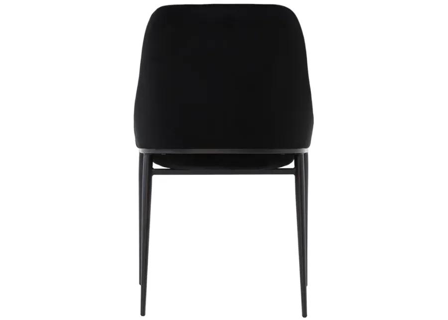 SEDONA DINING CHAIR SHADOWED BLACK VELVET-SET OF TWO