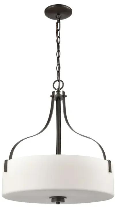 Market Square 18" Wide 3-Light Pendant - Oil Rubbed Bronze