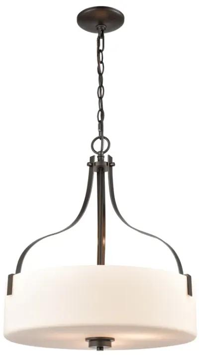 Market Square 18" Wide 3-Light Pendant - Oil Rubbed Bronze