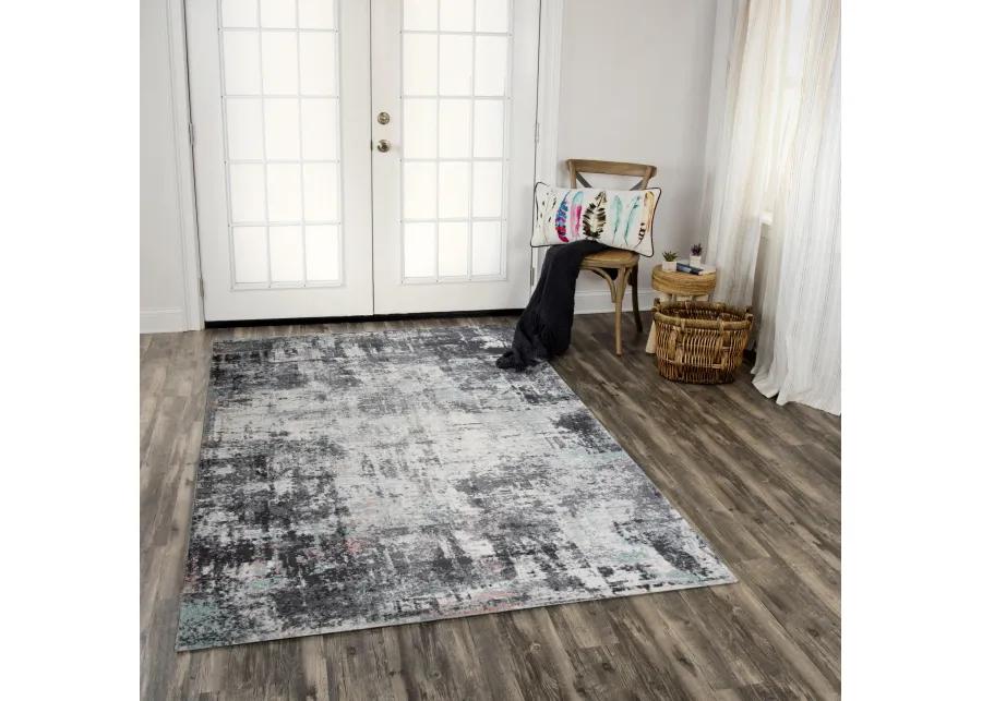 Odyssey L. Gray  Polypropylene 8' x 10' Rectangle Rug