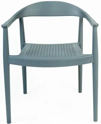 Kennedy Set of 4 Stackable Armchair-Anthracite