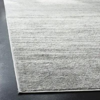 Adirondack Contemporary Ivory / Silver 2'-1" X 8' Powerloomed Rug