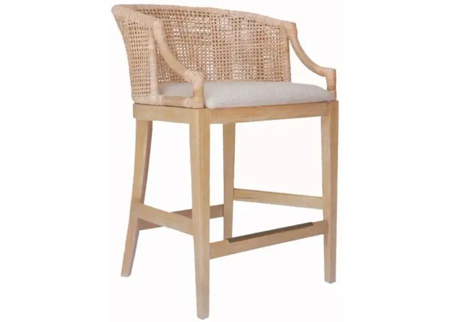 Playa Handcrafted Rattan Counter Stool 25" H