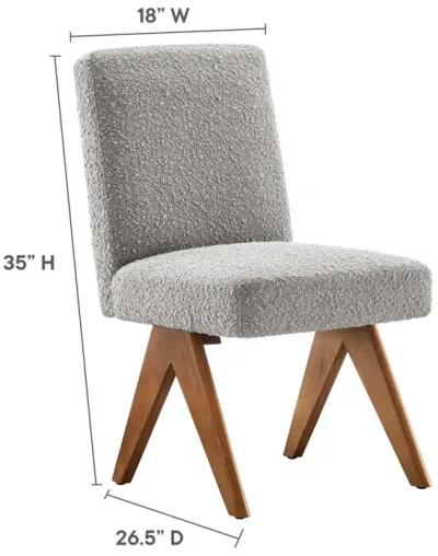 Lyra Boucle Fabric Dining Room Side Chair - Set of 2