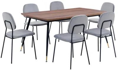 Messina and Lucy 7 Piece Rectangular Dining Set