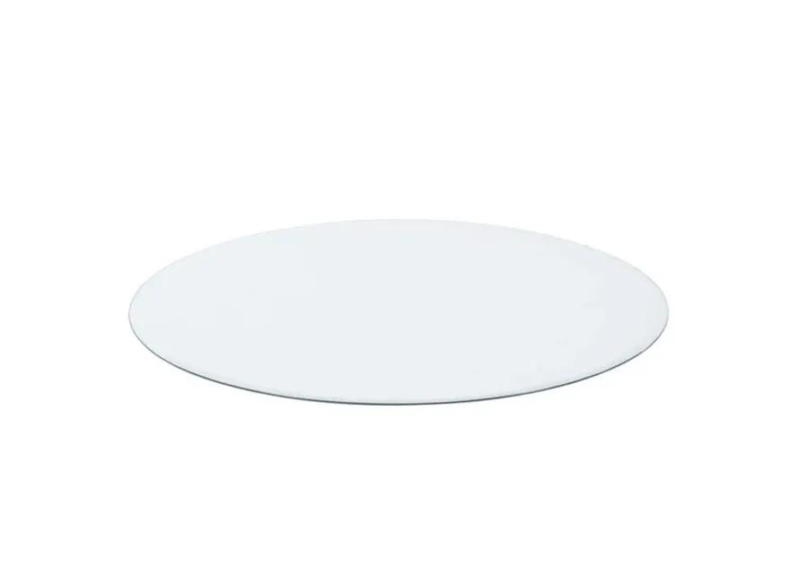 54" Round Glass Table Top Clear