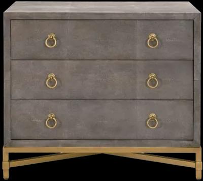 Strand Shagreen 3-Drawer Nightstand