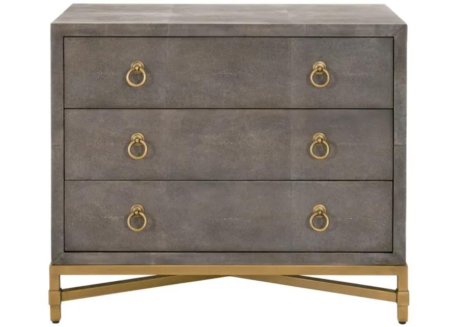 Strand Shagreen 3-Drawer Nightstand