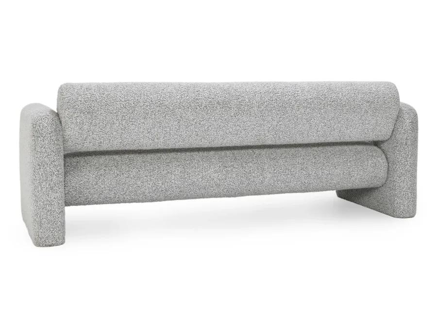 Marcel Boucle 90" Sofa Mercury Gray