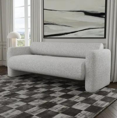 Marcel Boucle 90" Sofa Mercury Gray