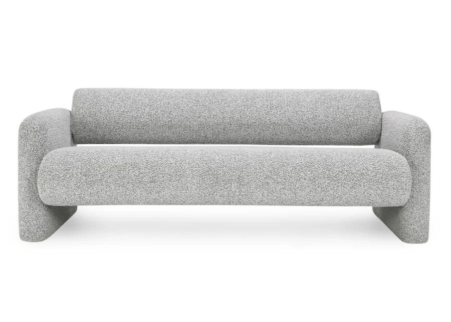 Marcel Boucle 90" Sofa Mercury Gray