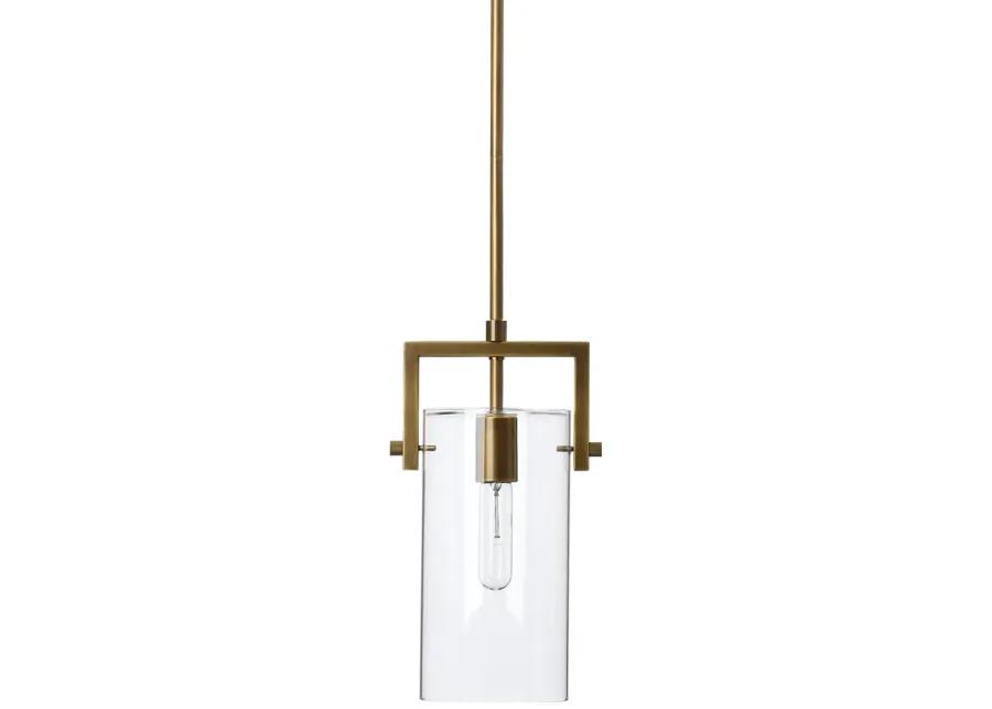 Cambrai Brass & Glass Pendant, Small