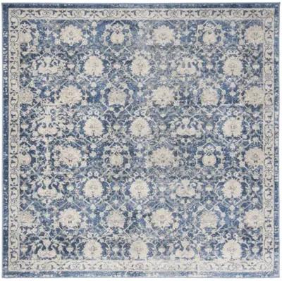 Brentwood 896 Navy / Creme 6'-7" X 6'-7" Square Square Powerloomed Rug