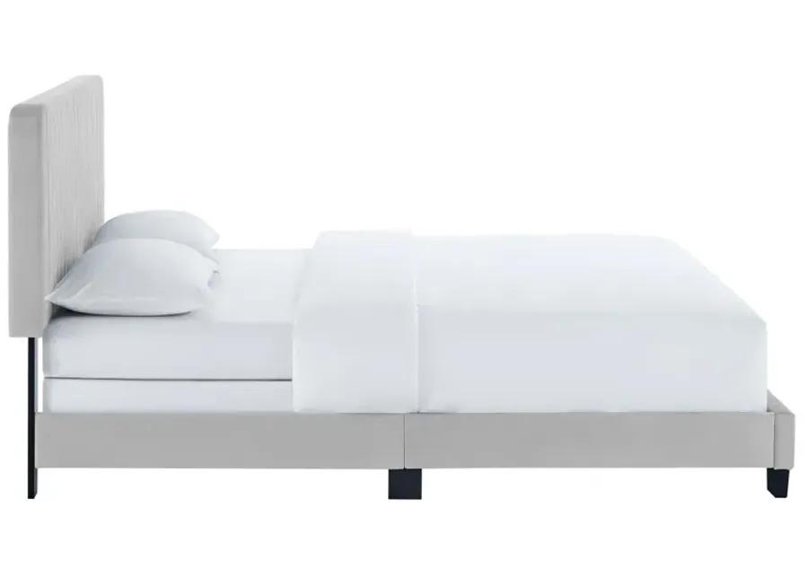 Celine Channel Tufted Performance Velvet King Bed