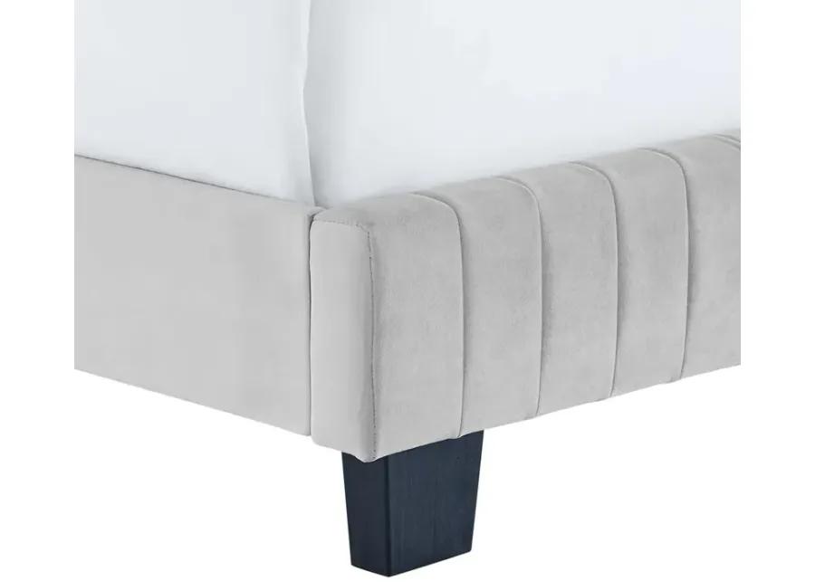 Celine Channel Tufted Performance Velvet King Bed