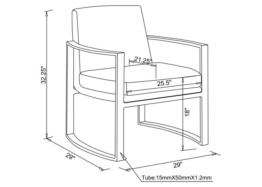 Cory Concave Arm Accent Chair