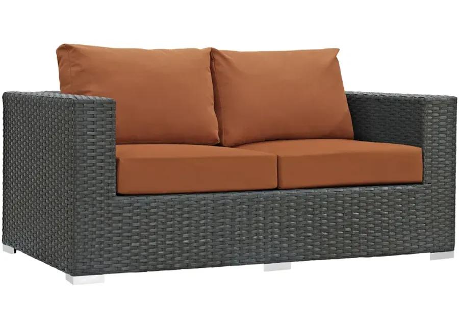 Sojourn Outdoor Sunbrella Loveseat