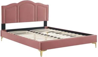 Emerson Performance Velvet King Platform Bed