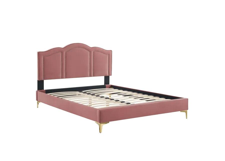 Emerson Performance Velvet King Platform Bed