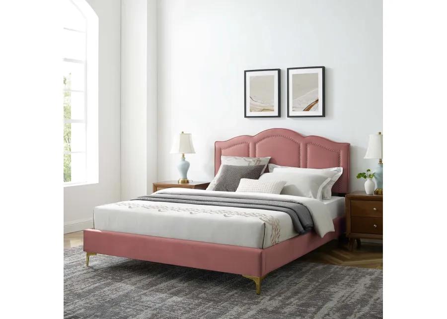 Emerson Performance Velvet King Platform Bed