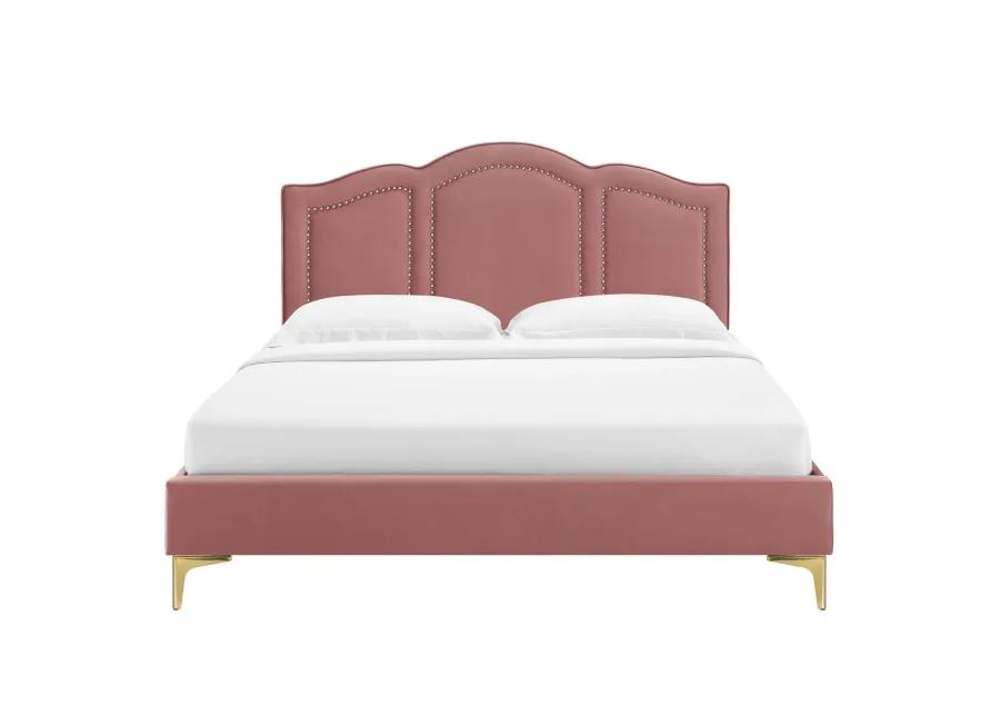 Emerson Performance Velvet King Platform Bed