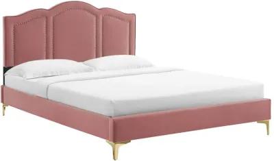 Emerson Performance Velvet King Platform Bed