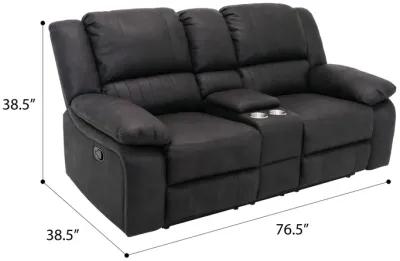 Navaro Reclining Console Loveseat