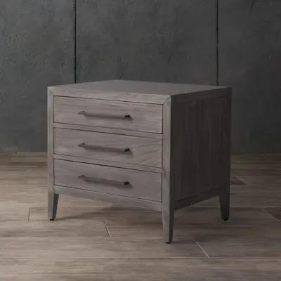 Ariella 3 Drawer Wood Nightstand