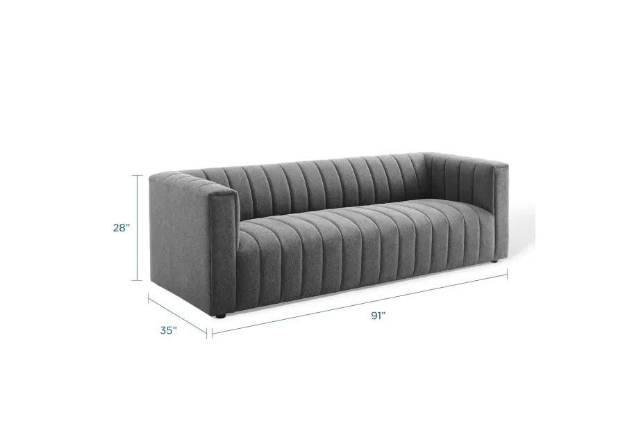 Reflection Channel Tufted 91" Sofa