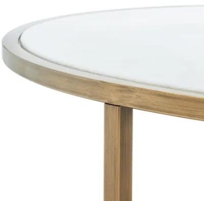 Brynna Round Marble Coffee Table