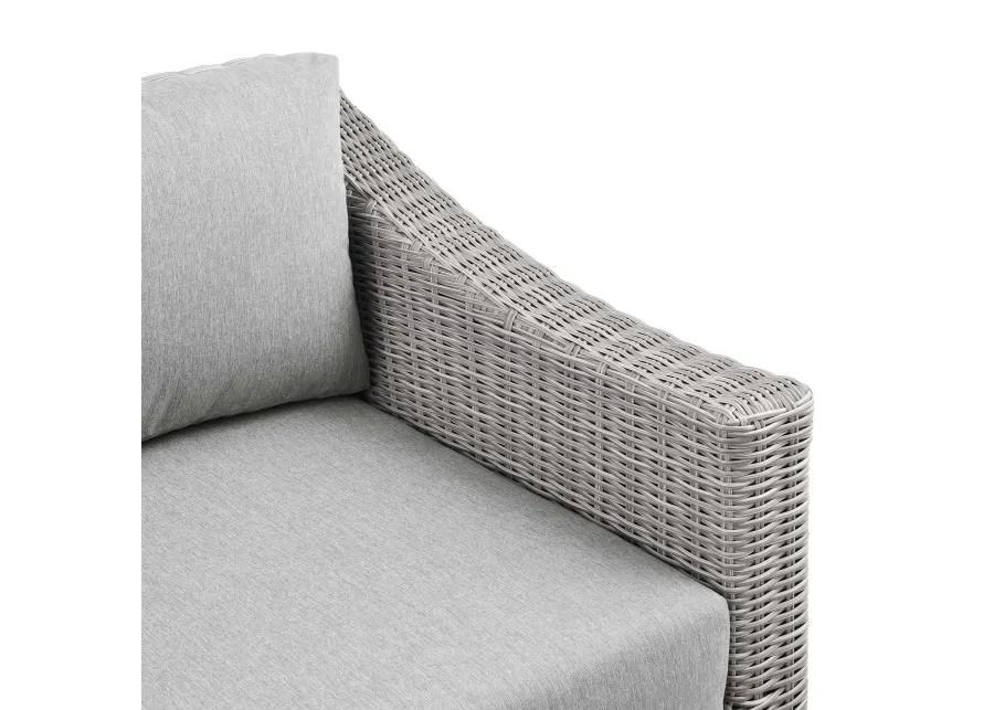 Conway Outdoor Patio Wicker Rattan Right-Arm Chair