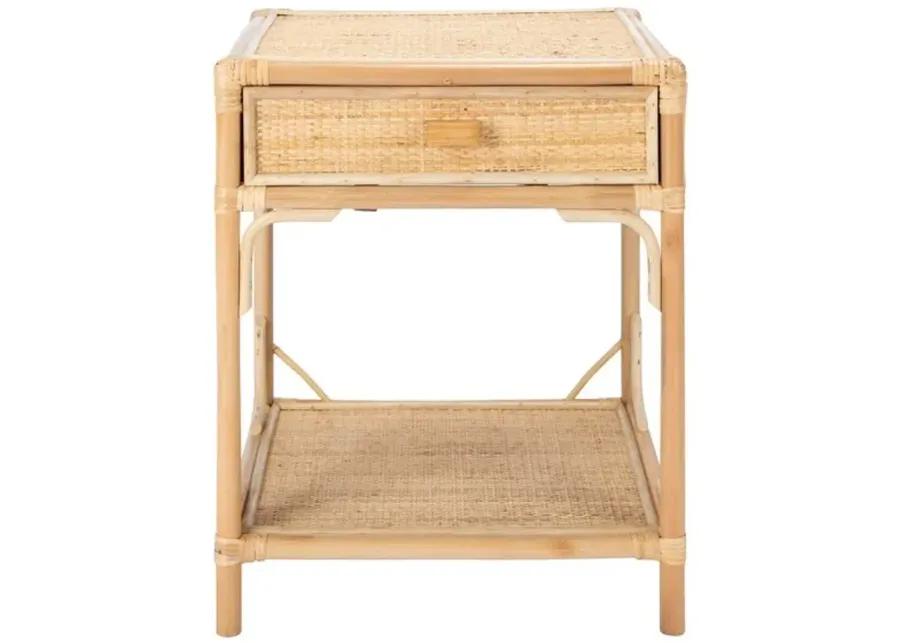 ROYA 1 DRAWER 1 SHELF NIGHTSTAND