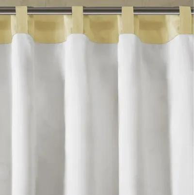 Madison Park Serene Yellow Embroidered Window Valance