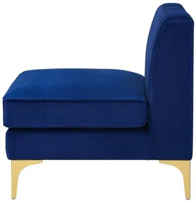 Triumph Channel Tufted Performance Velvet Armless Chair