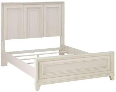 Montauk Weathered White Queen Panel Bed