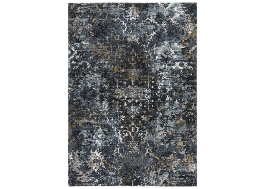 Elite Charcoal  Recycled Polyester 10' x 13' Rectangle Rug