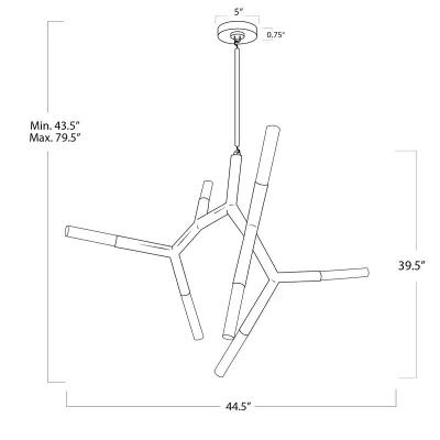 Traveler Chandelier (Oil Rubbed Bronze)