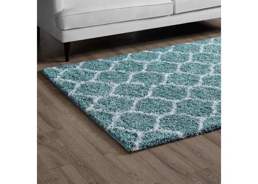 Solvea Moroccan Trellis 5x8 Shag Area Rug