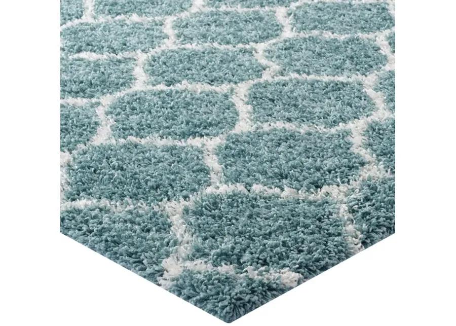 Solvea Moroccan Trellis 5x8 Shag Area Rug