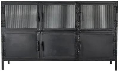 Vitrino 6-Door Iron Console