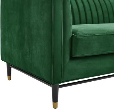 Devote Channel Tufted Performance Velvet Sofa