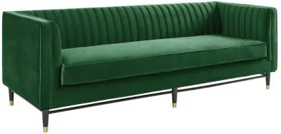 Devote Channel Tufted Performance Velvet Sofa