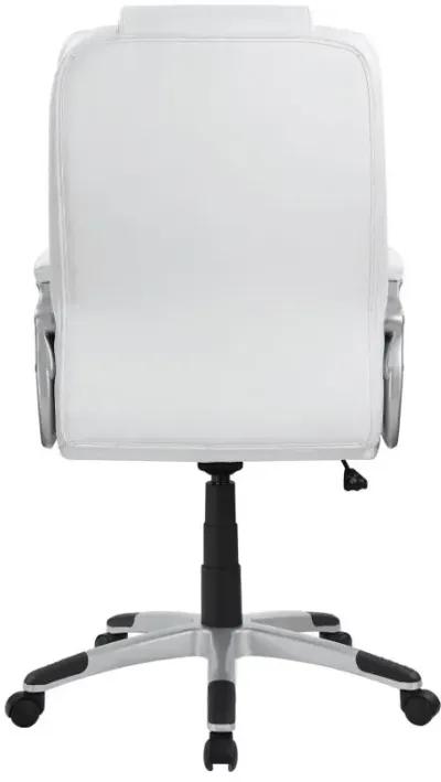 Kaffir Adjustable Height Office Chair White and Silver