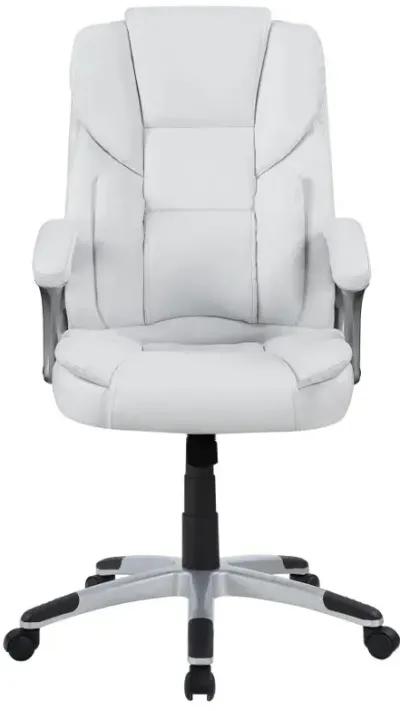 Kaffir Adjustable Height Office Chair White and Silver